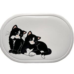 Vintage Vinyl Black Cat Placemats (8)